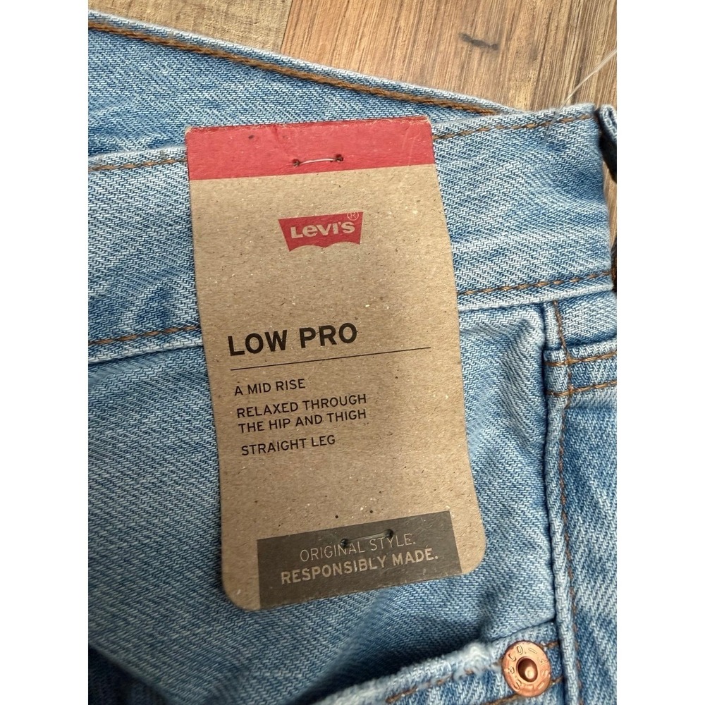 Levi's Low Pro Straight Jeans Women's Size 27 Light Wash Mid Rise Relaxed Straig - Picture 8 of 11